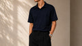 Premium Short-Sleeve Polo Shirt – Navy Blue