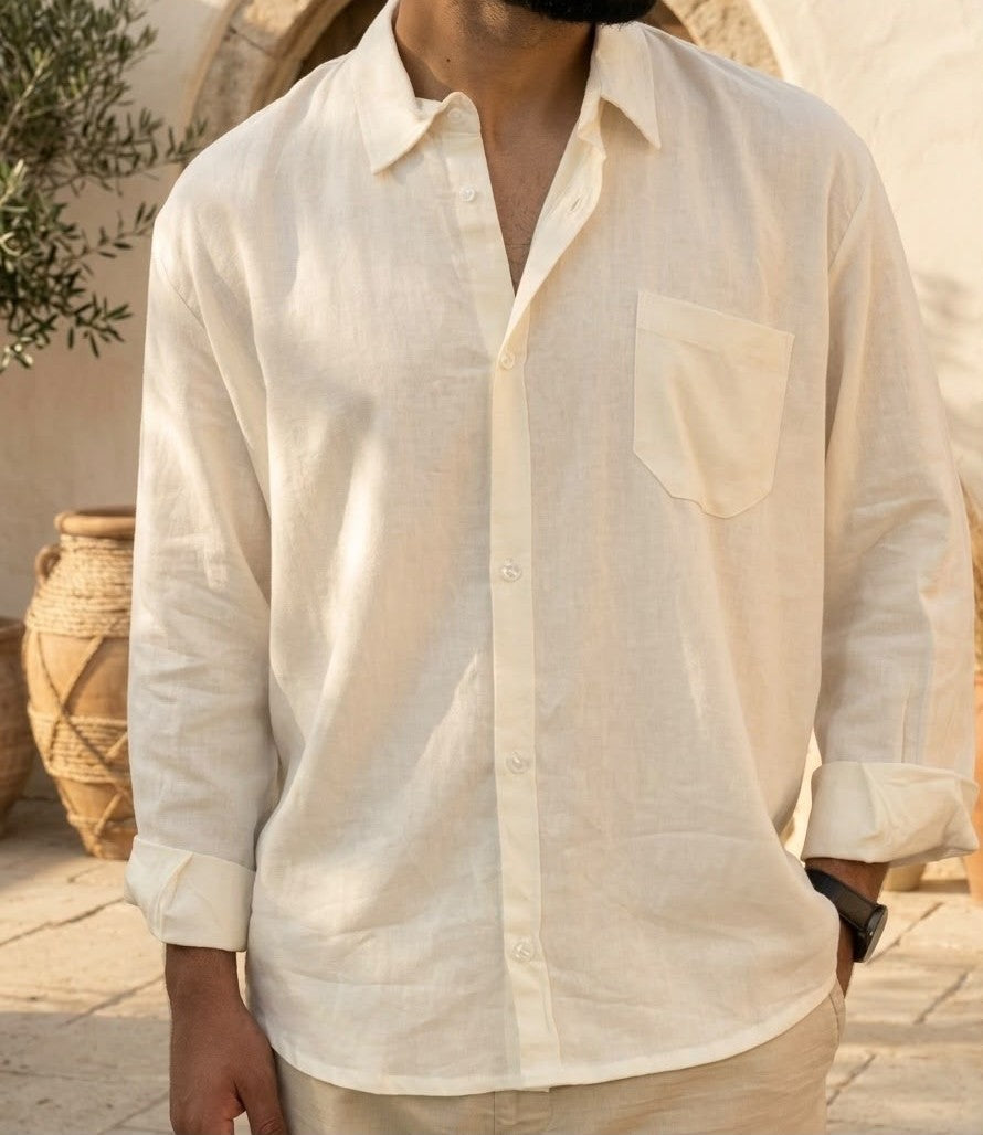 White Linen Shirt