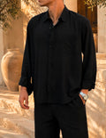 Black Linen Shirt